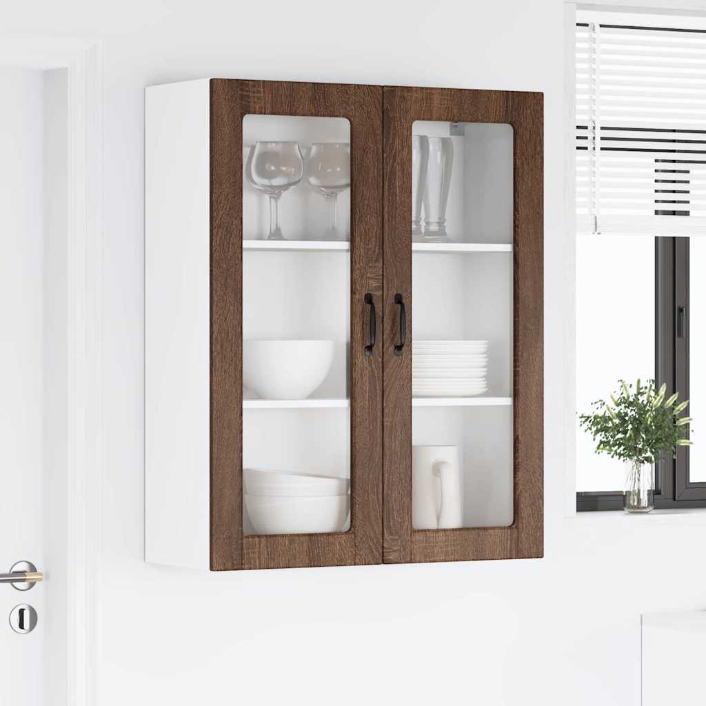 Kitchen Wall Cabinet Brown Oak 80 x 31 x 100 cm Engineered Wood