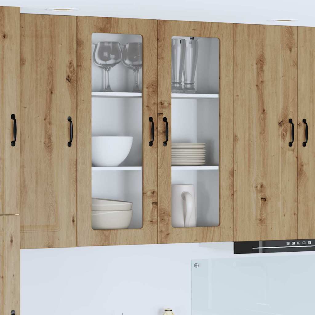 Kitchen Wall Cabinet with Shelf Artisan Oak 80 x 31 x 100 cm