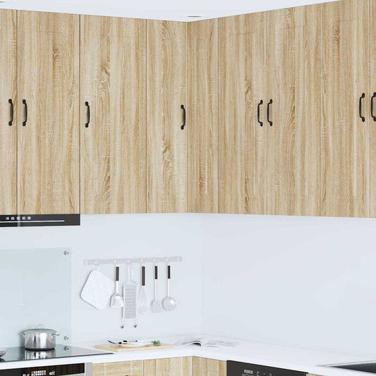 Kitchen Wall Cabinet with Shelf Sonoma Oak 57 x 57 x 100 cm