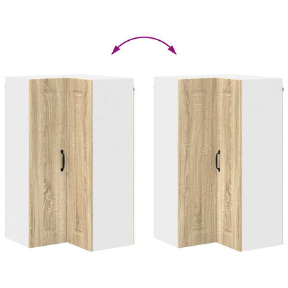 Kitchen Wall Cabinet with Shelf Sonoma Oak 57 x 57 x 100 cm