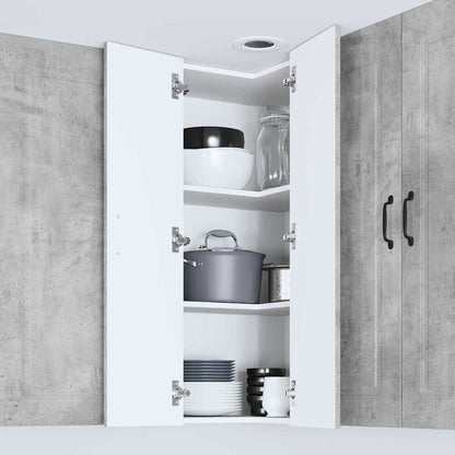Kitchen Wall Cabinet with Shelf Concrete Grey 57 x 57 x 100 cm