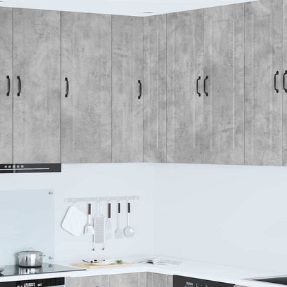 Kitchen Wall Cabinet with Shelf Concrete Grey 57 x 57 x 100 cm