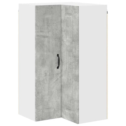 Kitchen Wall Cabinet with Shelf Concrete Grey 57 x 57 x 100 cm