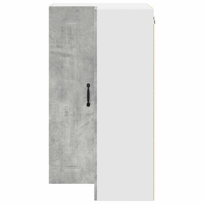 Kitchen Wall Cabinet with Shelf Concrete Grey 57 x 57 x 100 cm