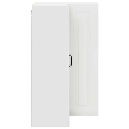 Kitchen Wall Cabinet High Gloss White 57 x 57 x 100 cm