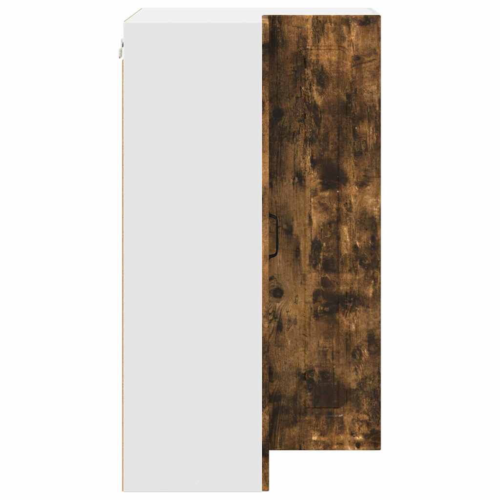 Kitchen Wall Cabinet with Shelf Smoked Oak 57 x 57 x 100 cm