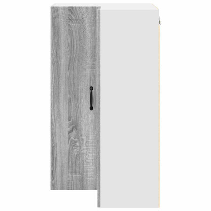 Kitchen Wall Cabinet with Shelf Grey Sonoma 57 x 57 x 100 cm
