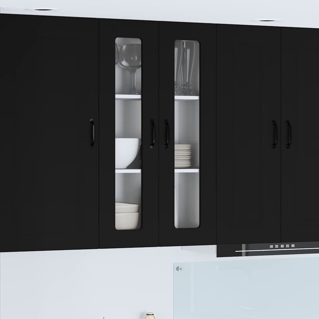 Kitchen Wall Cabinet Black 60 x 31 x 100 cm Engineered Wood