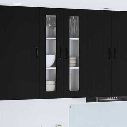 Kitchen Wall Cabinet Black 60 x 31 x 100 cm Engineered Wood