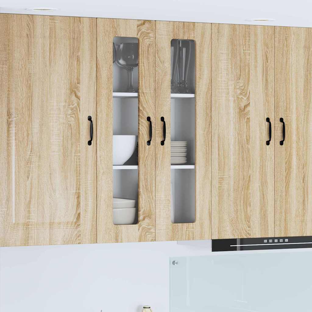 Kitchen Wall Cabinet with Shelf Sonoma Oak 60 x 31 x 100 cm