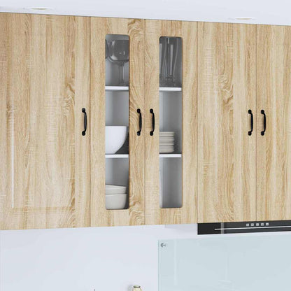 Kitchen Wall Cabinet with Shelf Sonoma Oak 60 x 31 x 100 cm