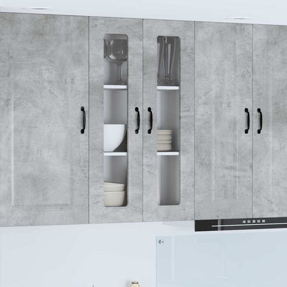 Kitchen Wall Cabinet with Shelf Concrete Grey 60 x 31 x 100 cm