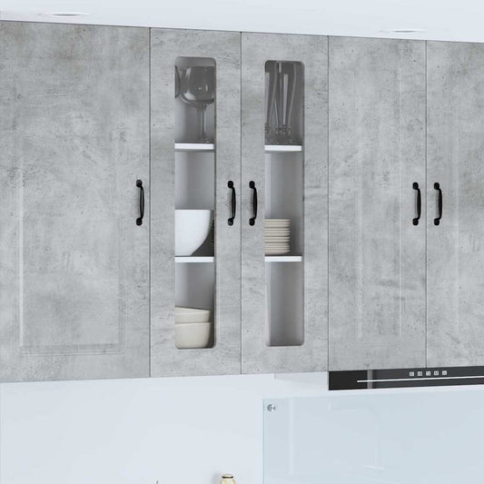 Kitchen Wall Cabinet with Shelf Concrete Grey 60 x 31 x 100 cm