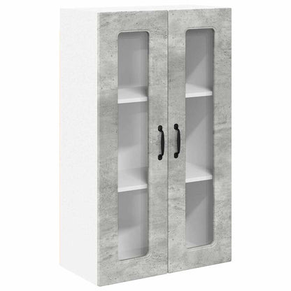 Kitchen Wall Cabinet with Shelf Concrete Grey 60 x 31 x 100 cm