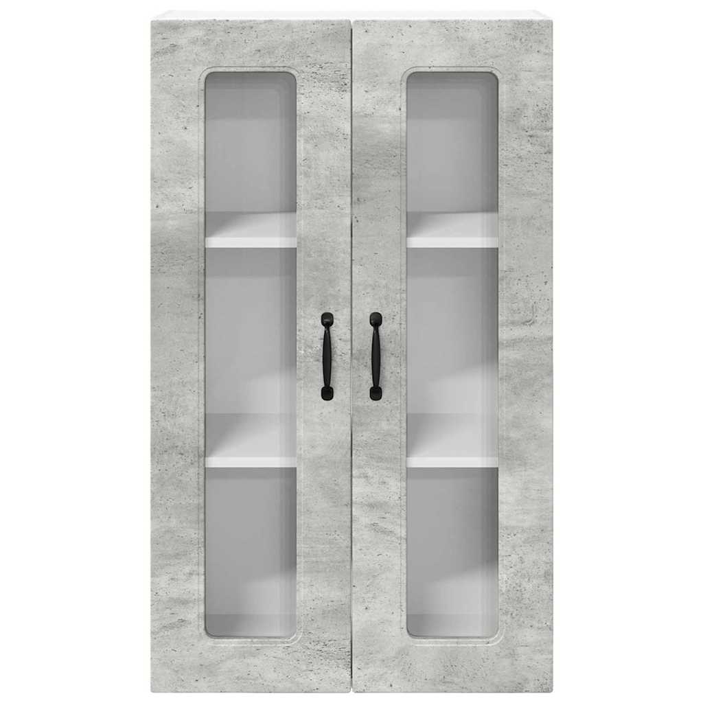 Kitchen Wall Cabinet with Shelf Concrete Grey 60 x 31 x 100 cm