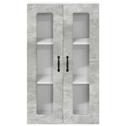 Kitchen Wall Cabinet with Shelf Concrete Grey 60 x 31 x 100 cm