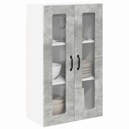 Kitchen Wall Cabinet with Shelf Concrete Grey 60 x 31 x 100 cm