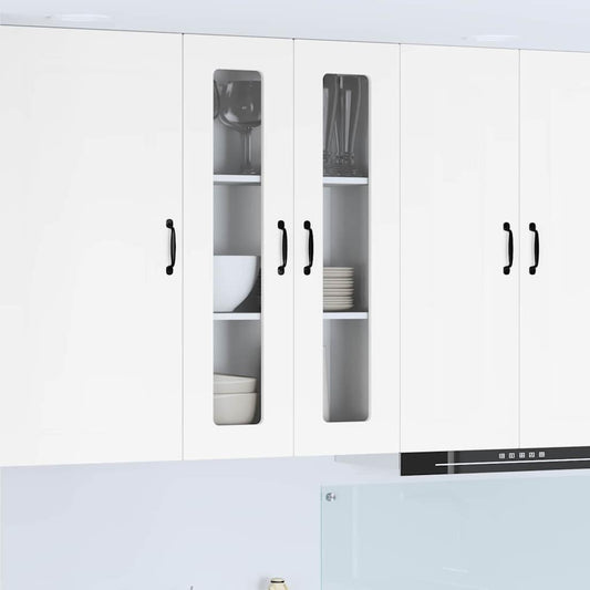 Kitchen Wall Cabinet High Gloss White 60 x 31 x 100 cm