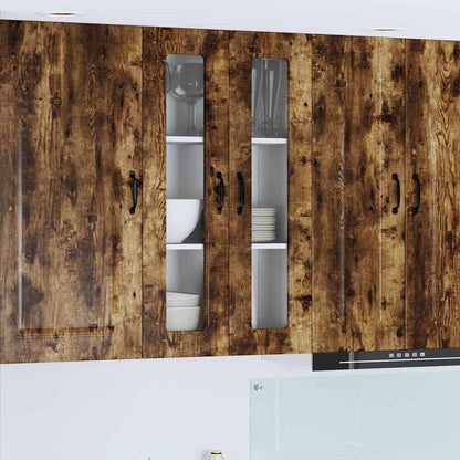 Kitchen Wall Cabinet with Shelf Smoked Oak 60 x 31 x 100 cm