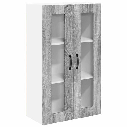 Kitchen Wall Cabinet with Shelf Grey Sonoma 60 x 31 x 100 cm