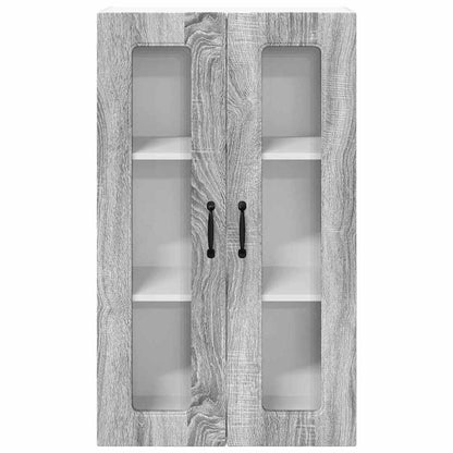 Kitchen Wall Cabinet with Shelf Grey Sonoma 60 x 31 x 100 cm