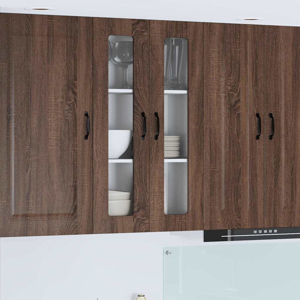 Kitchen Wall Cabinet Brown Oak 60 x 31 x 100 cm Engineered Wood