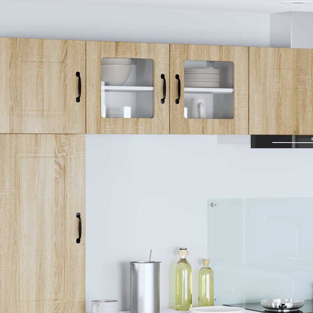Kitchen Cabinet with Shelf 2 pcs Sonoma Oak 40 x 31 x 40 cm
