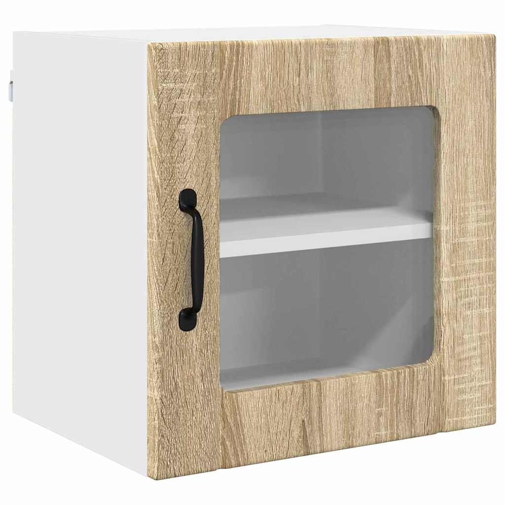 Kitchen Cabinet with Shelf 2 pcs Sonoma Oak 40 x 31 x 40 cm