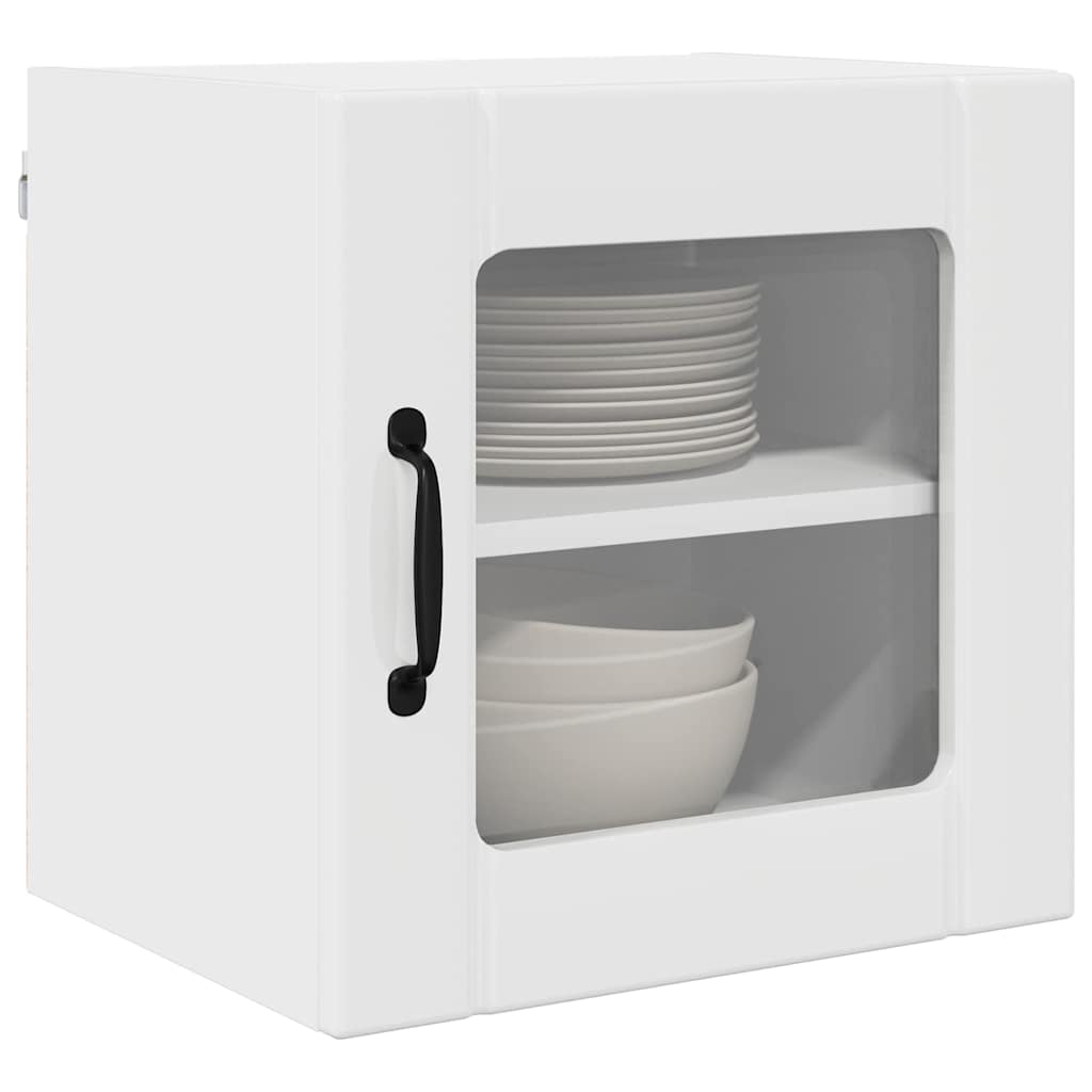 Kitchen Cabinet with Shelf High Gloss White 40 x 31 x 40 cm