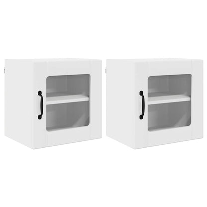 Kitchen Cabinet 2 pcs High Gloss White 40 x 31 x 40 cm