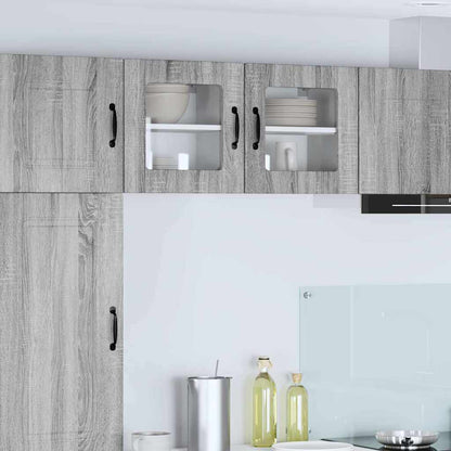 Kitchen Cabinet with Shelf 2 pcs Grey Sonoma 40 x 31 x 40 cm