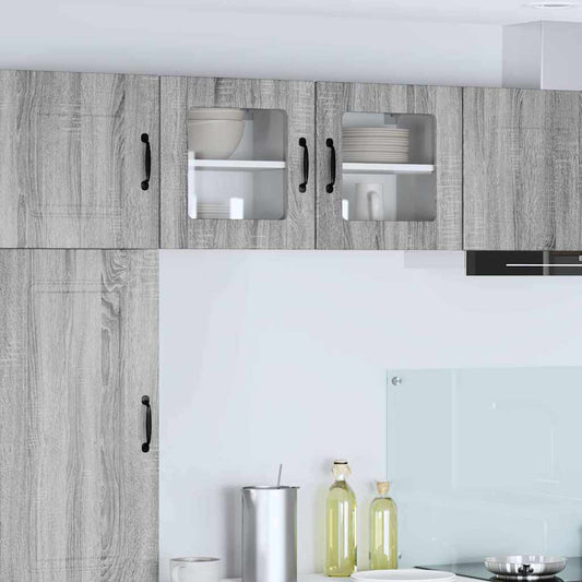 Kitchen Cabinet with Shelf 2 pcs Grey Sonoma 40 x 31 x 40 cm