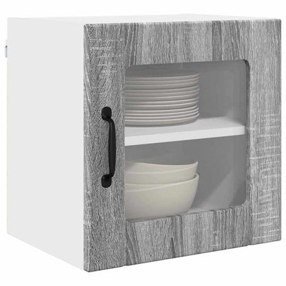 Kitchen Cabinet with Shelf 2 pcs Grey Sonoma 40 x 31 x 40 cm