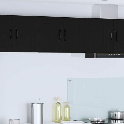Kitchen Cabinet 2 pcs Black 30 x 31 x 40 cm Engineered Wood