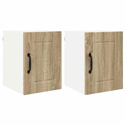 Kitchen Cabinet with Shelf 2 pcs Sonoma Oak 30 x 31 x 40 cm