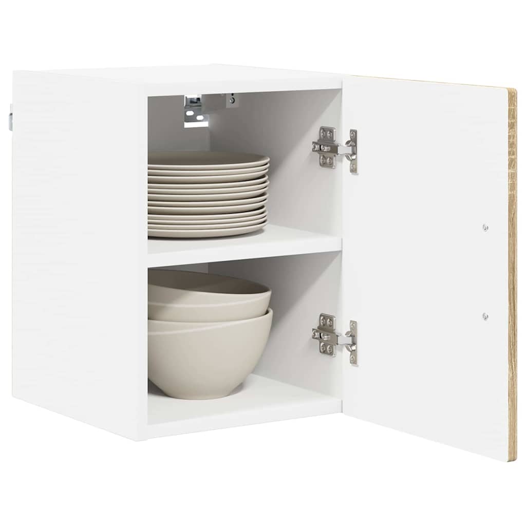 Kitchen Cabinet with Shelf 2 pcs Sonoma Oak 30 x 31 x 40 cm