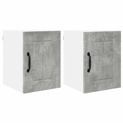 Kitchen Cabinet with Shelf 2 pcs Concrete Grey 30 x 31 x 40 cm
