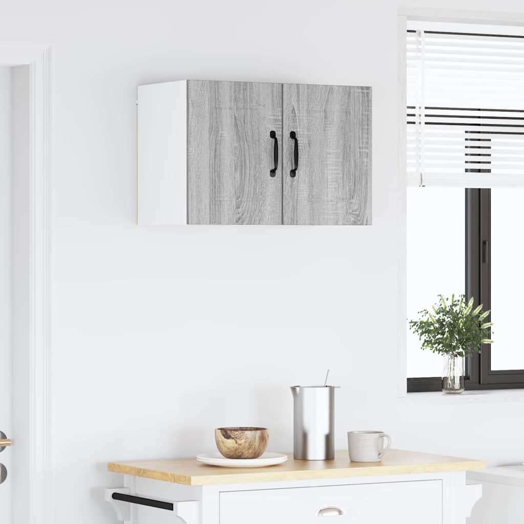 Kitchen Cabinet with Shelf 2 pcs Grey Sonoma 30 x 31 x 40 cm
