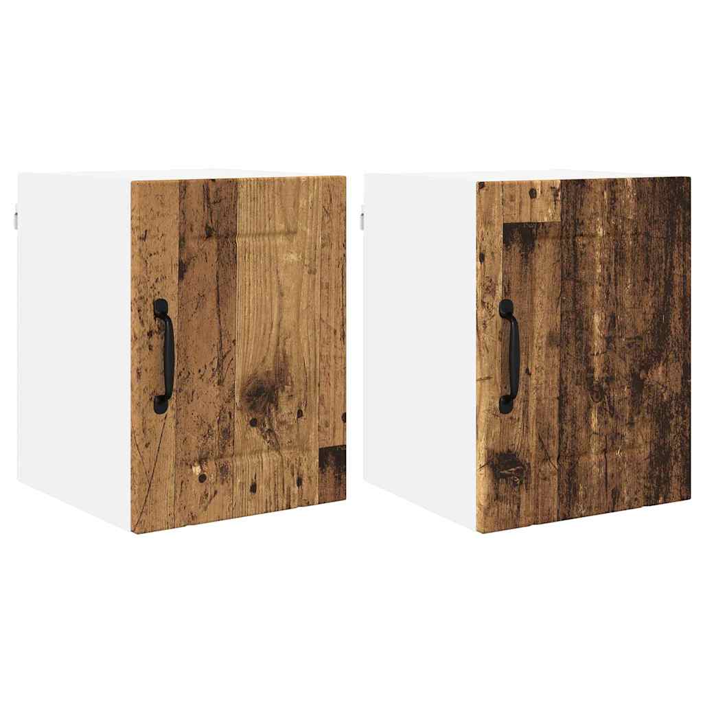 Kitchen Cabinet 2 pcs Old Wood 30 x 31 x 40 cm Engineered Wood