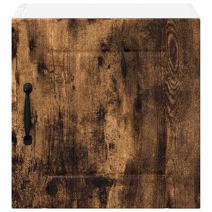 Kitchen Cabinet with Shelf 2 pcs Smoked Oak 40 x 31 x 40 cm