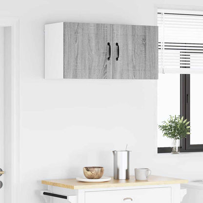 Kitchen Cabinet with Shelf 2 pcs Grey Sonoma 40 x 31 x 40 cm