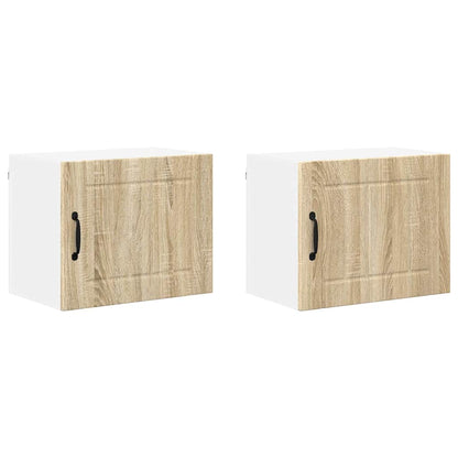 Kitchen Cabinet with Shelf 2 pcs Sonoma Oak 50 x 31 x 40 cm