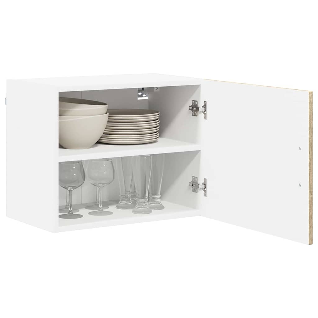 Kitchen Cabinet with Shelf 2 pcs Sonoma Oak 50 x 31 x 40 cm