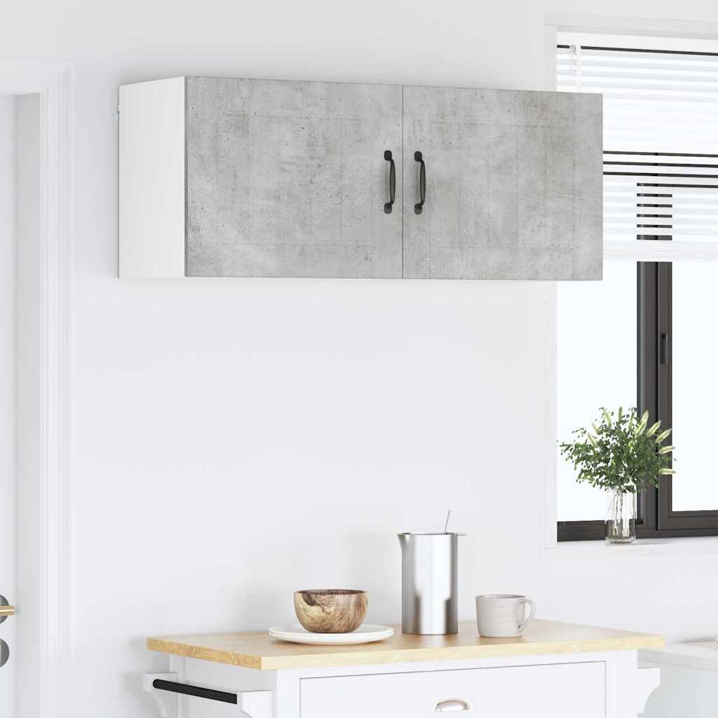 Kitchen Cabinet with Shelf 2 pcs Concrete Grey 50 x 31 x 40 cm