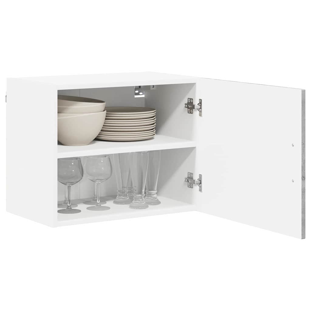 Kitchen Cabinet with Shelf 2 pcs Concrete Grey 50 x 31 x 40 cm
