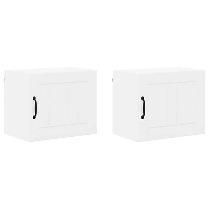 Kitchen Cabinet 2 pcs High Gloss White 50 x 31 x 40 cm