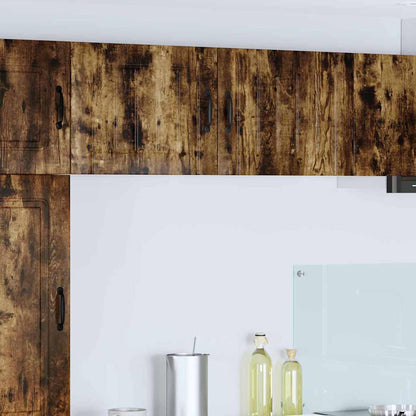 Kitchen Cabinet with Shelf 2 pcs Smoked Oak 50 x 31 x 40 cm