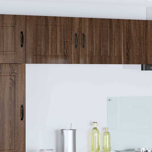 Kitchen Cabinet 2 pcs Brown Oak 50 x 31 x 40 cm Engineered Wood