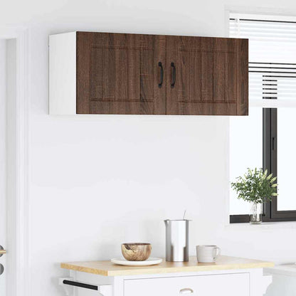Kitchen Cabinet 2 pcs Brown Oak 50 x 31 x 40 cm Engineered Wood