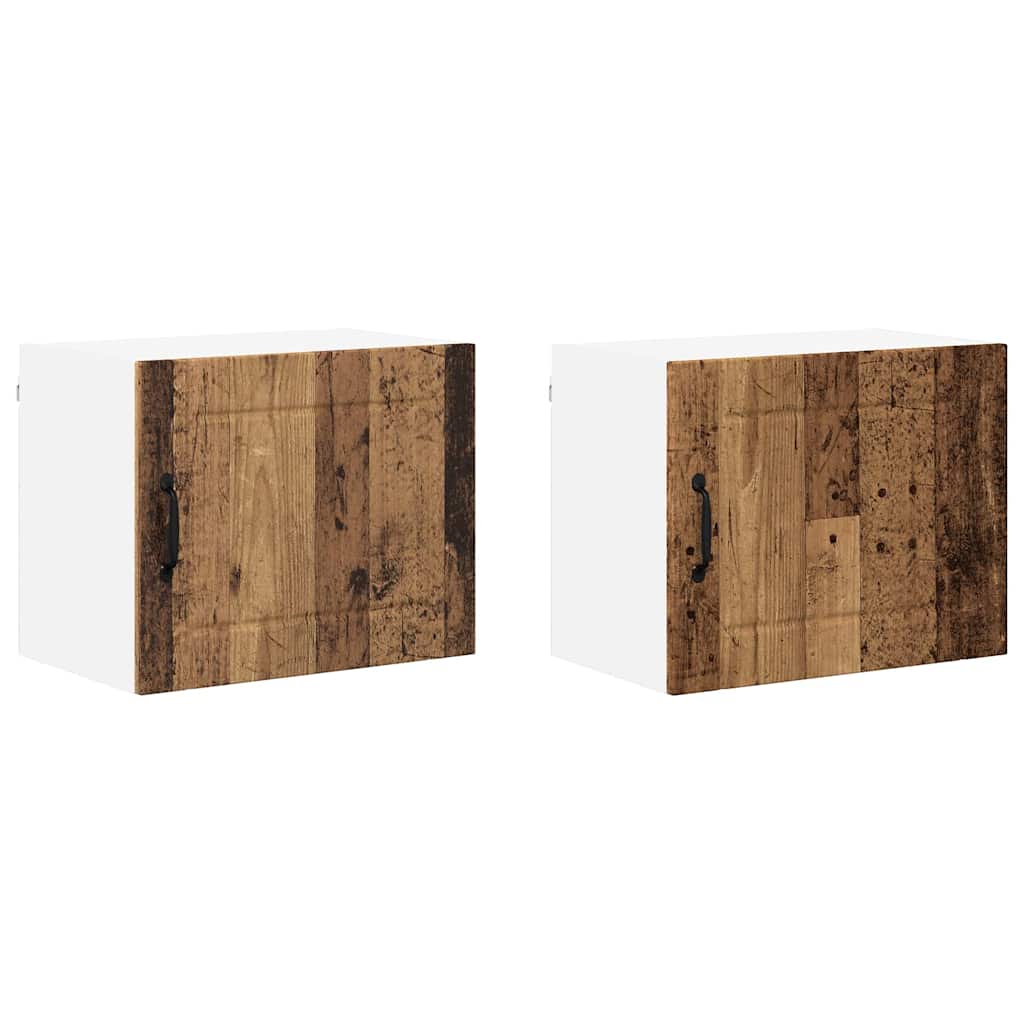 Kitchen Cabinet 2 pcs Old Wood 50 x 31 x 40 cm Engineered Wood